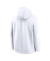 Nike Men's White Georgia Bulldogs Primetime Club Fleece Pullover Hoodie