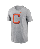 Nike Men's Heather Gray Clemson Tigers Primetime Evergreen Alternate Logo T-Shirt