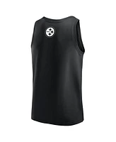 Fanatics Men's Black Pittsburgh Steelers Elements Tank Top