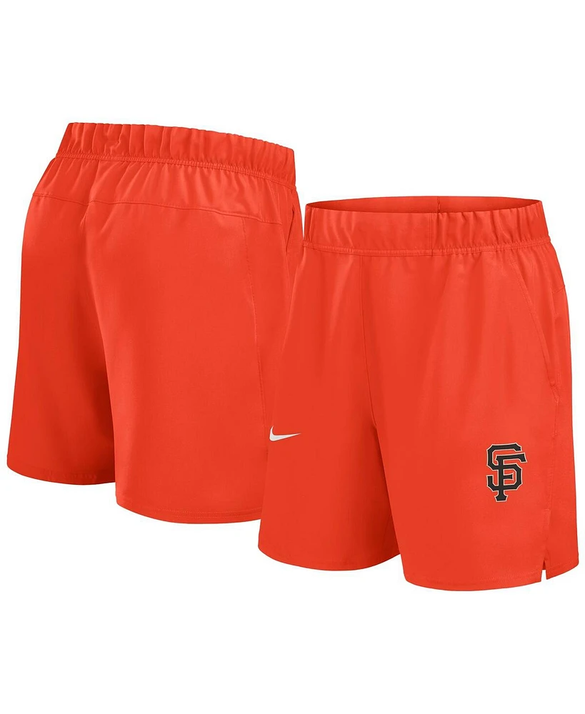 Nike Men's Orange San Francisco Giants Woven Victory Performance Shorts