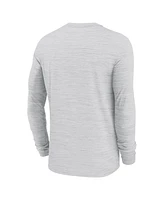 Nike Men's White Texas Longhorns 2024 Sideline Velocity Performance Long Sleeve T-Shirt