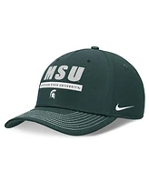 Nike Men's and Women's Green Michigan State Spartans 2024 Sideline Adjustable Hat