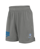 Nike Men's Gray Detroit Lions 2024 Sideline Performance Mesh Shorts