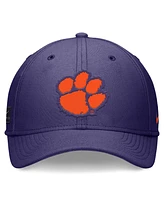 Nike Men's and Women's Purple Clemson Tigers 2024 Sideline Swoosh Flex Hat