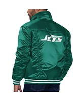 Levi's x Starter Men's Green New York Jets Silver Tab Trucker Full-Snap Jacket