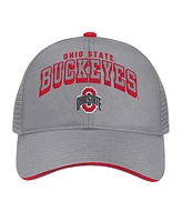 Colosseum Men's Gray Ohio State Buckeyes Wyatt Adjustable Hat