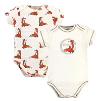 Touched by Nature Baby Boys Organic Cotton Layette Set and Giftset, Boho Fox, 0-6 Months