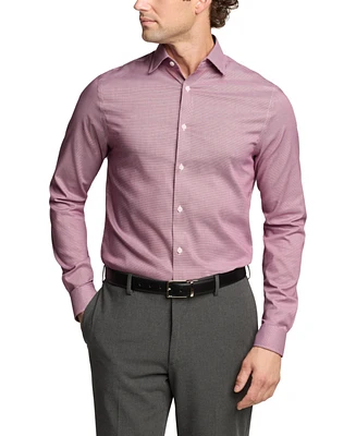 Michael Kors Men's Regular Fit Comfort Stretch Ultra Wrinkle-Resistant Solid Dress Shirt