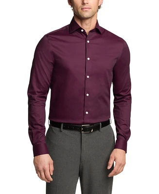 Michael Kors Men's Slim Fit Comfort Stretch Solid Dress Shirt