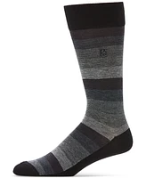 Perry Ellis Portfolio Men's Ombre Stripe Dress Socks