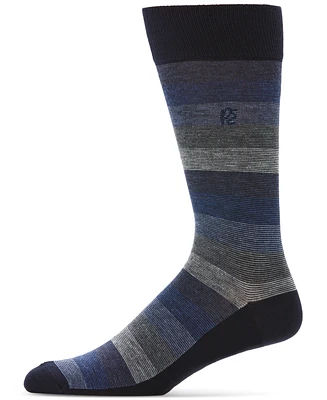 Perry Ellis Portfolio Men's Ombre Stripe Dress Socks