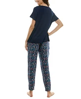 Roudelain Women's Printed Jogger Pajama Pants