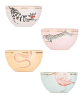 Yvonne Ellen Animal Cereal Bowls, Set of 4