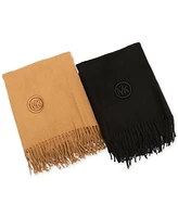 Michael Kors Women's Embroidered Fringe Scarf