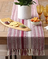 Design Imports Braided Stripe Table Runner, 15x72 Inches