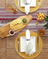 Design Imports Braided Stripe Table Runner