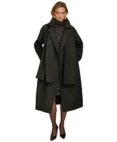 Donna Karan New York Women's Belted Scarf-Wrap Coat