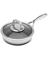 Livwell DiamondClad 8" Hybrid Nonstick Stainless Steel Frying Pan with Tempered Glass Lid