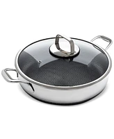 Livwell DiamondClad 8-Pc. Hybrid Nonstick Stainless Steel Frypan Set