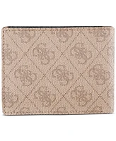 Guess Men's Quattro Patchwork Triangle Logo Wallet