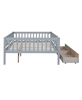 Streamdale Furniture Full Daybed Wood Bed With Two Drawers