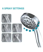 Streamdale Furniture Handheld Shower Head With Hose High Pressure Shower Heads, Chrome