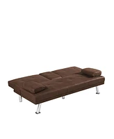 Streamdale Furniture Sofa Lie Function Sofa:Foldable Sofa Bed Sofa Bed