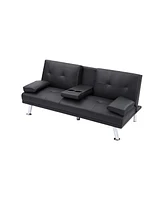 Simplie Fun Sofa BedSofaLie Function Sofa:Foldable Sofa Bed