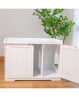 Streamdale Furniture Multi-functional pet furniture: litter box, pet cabinet, indoor kennel