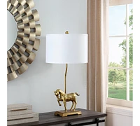 29.5" In Gold Royal Stallion Horse Resin Table Lamp