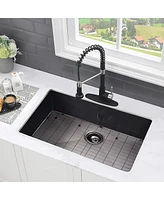 Streamdale Furniture 32 L X 18 W Undermount Kitchen Sink With Sink Grid