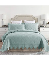 MarCielo 100% Cotton Oversized Bedspread Quilt Set Tk
