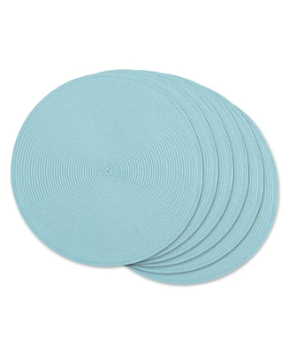 Design Imports Round Woven Placemat Set of 6