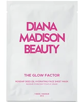 Diana Madison Beauty The Glow Factor Rosehip Seed Oil Hydrating Face Sheet Mask