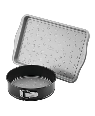 Farberware Disney Bake with Mickey Mouse Steel 2-Piece Springform & Cookie Pan Set