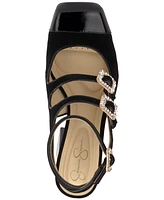 Jessica Simpson Women's Lymen Strappy Embellished Buckle Pumps