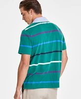 Nautica Men's Classic-Fit Striped Rugby Polo