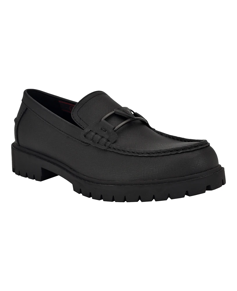 Guess Men's Dacto Lug Sole Slip On Dress Loafers