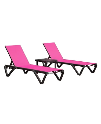 Simplie Fun All-in-One Chaise Lounge Modern, Adjustable, Durable