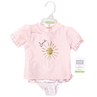 Hudson Baby Baby Girls Hudson Swim Rashguard Set