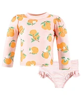 Hudson Baby Girls Swim Rashguard Set, Ice Cream Popsicle, 9-12 Months