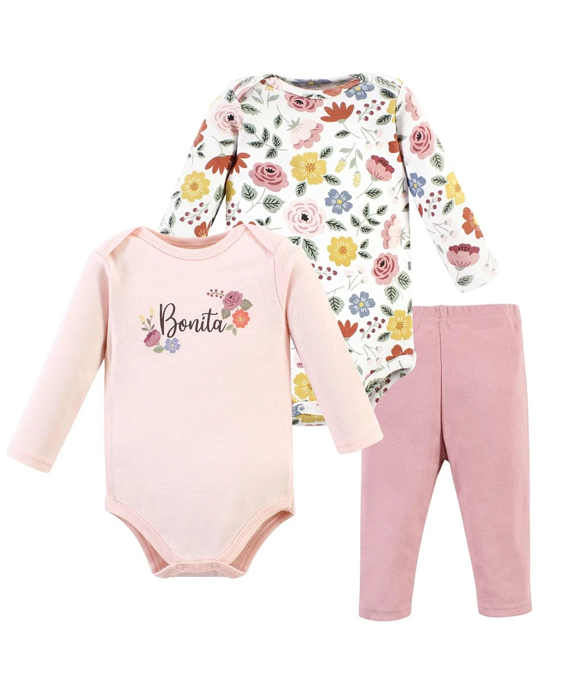 Hudson Baby Baby Girls Cotton Bodysuit and Pant