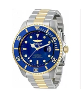 Invicta Men's Pro Diver Automatic 3 Hand Blue Dial Stainless Steel Bracelet Watch