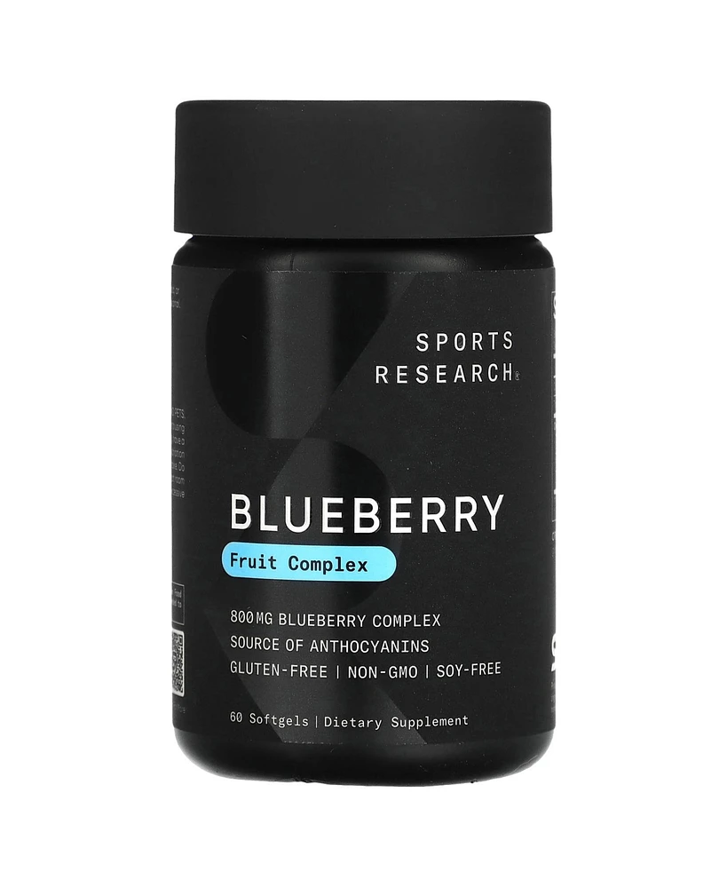 Sports Research Blueberry Concentrate, 800 mg, Dietary Supplements, 60 Softgels