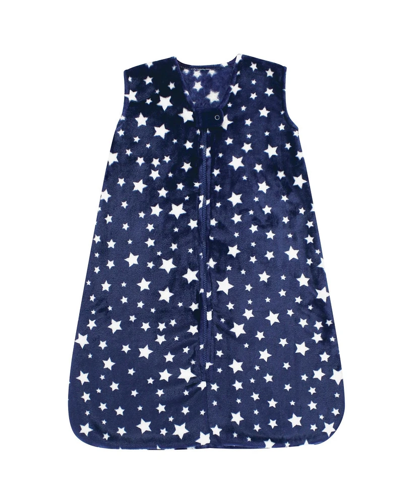 Hudson Baby Baby Boys h Sleeping Bag, Sack, Blanket, Navy Stars Sleeveless