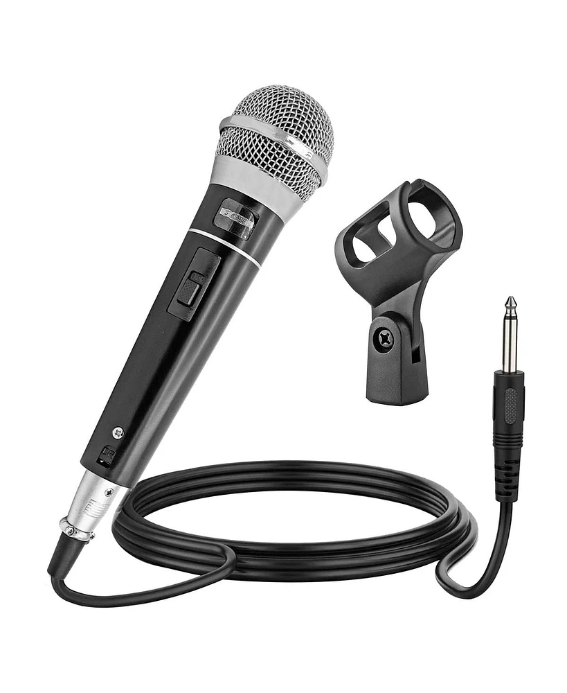 5 Core Microphone Xlr Dynamic Mic Karaoke Singing Handheld Microfono Wired Professional Unidirectional 1/4 Plug In Cord Connection for Vocal Dj Music