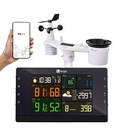 Logia 7-in-1 WiFi Indoor/Outdoor Wireless Weather Station w/Solar & More