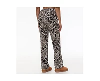 Juicy Couture Women's Cheetah Print Big Bling Velour Track Pants