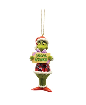 Jim Shore 100% Grinch Ornament