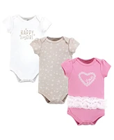 Hudson Baby Girls Cotton Bodysuits